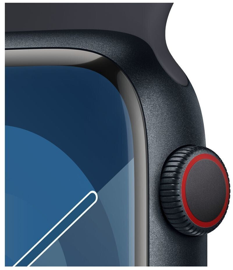 Apple Watch Series 9 4G 45mm Aluminium Mitternacht Sportarmband Mitternacht S/M Apple Watch Series 9 4G 45mm Aluminium Mitternacht Sportarmband Mitternacht S/M